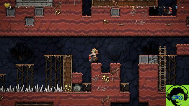 Como montar um peru e fazer um salto duplo em Spelunky 2