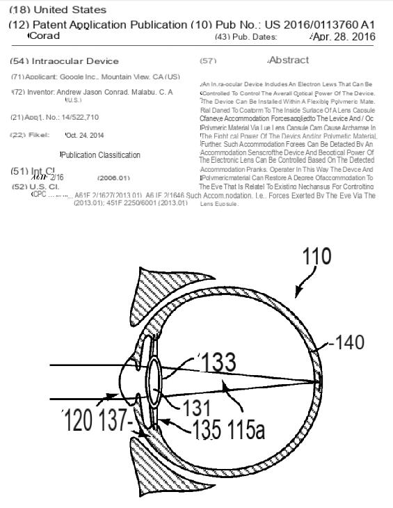 Google patenta el ojo biónico