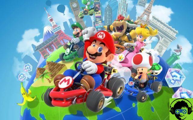 Cómo obtener una puntuación de 8000 o más en un curso T en Mario Kart Tour