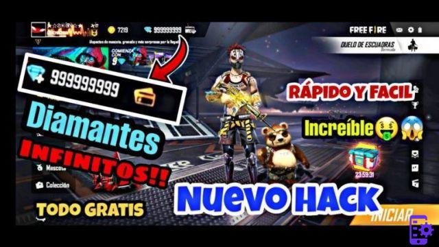 Hack de diamantes infinitos para free Fire