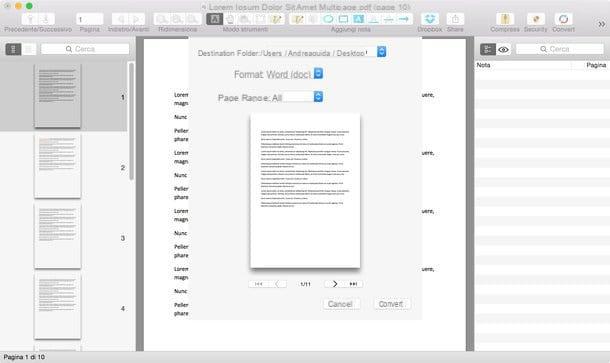 Como converter PDF para Word Mac