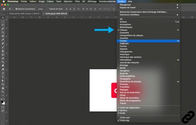 How to open and close windows in Photoshop?