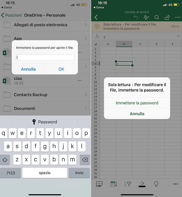 How to put the password to an Excel file