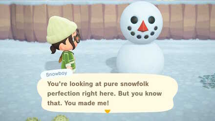 Cómo construir un muñeco de nieve perfecto en Animal Crossing: New Horizons