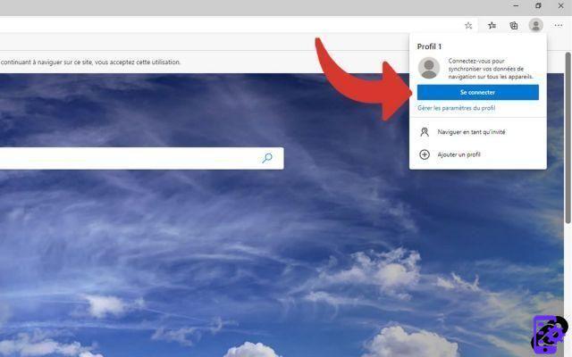 How to connect my Microsoft account on Edge?