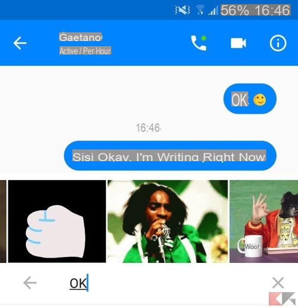 Como enviar GIFs no Facebook Messenger