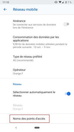 Como configurar o APN do seu smartphone Android (Bouygues, Orange, Free, SFR ...)