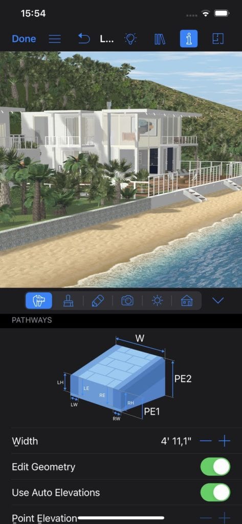 Live Home 3D now also creates landscapes and scans rooms