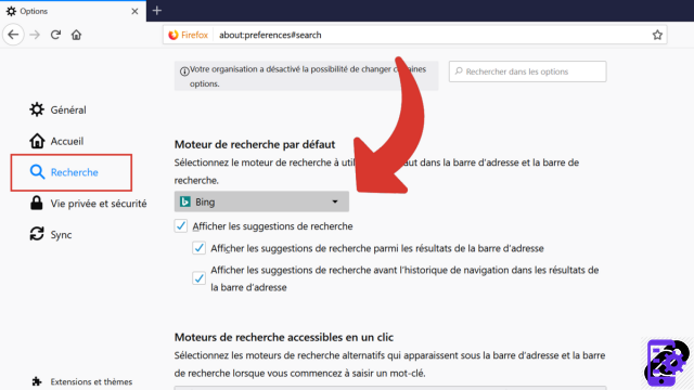 ¿Cómo eliminar Bing de Firefox?