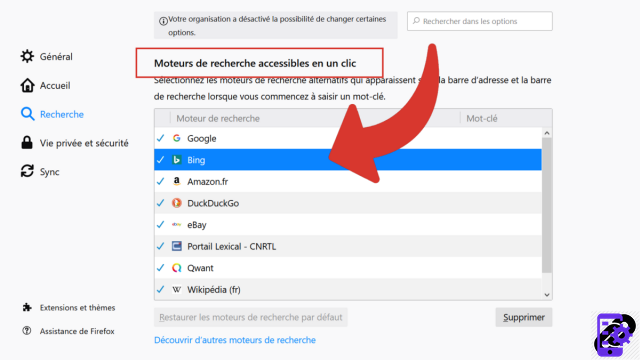 ¿Cómo eliminar Bing de Firefox?