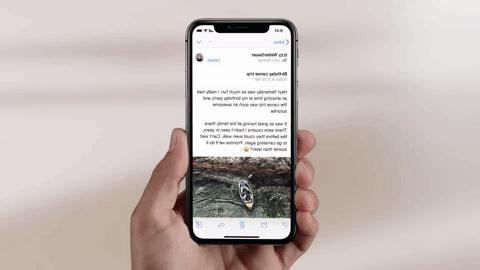 O iPhone X gesticula para saber