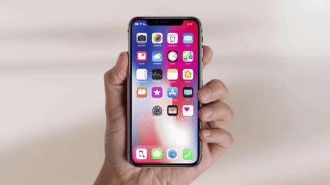 O iPhone X gesticula para saber