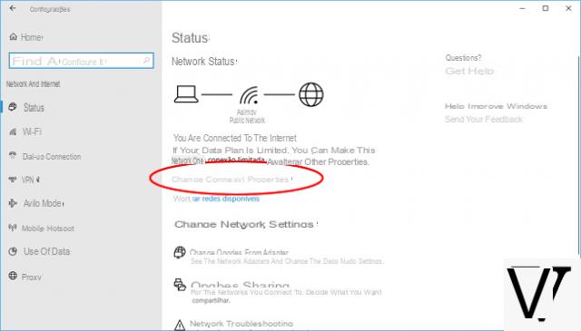 Come cambiare rete Pubblica in Privata su Windows 10