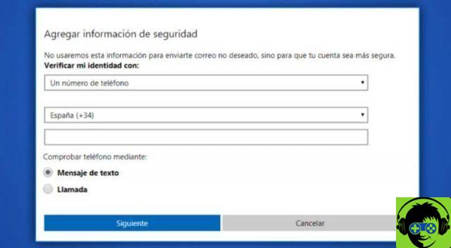 Cómo cambiar el número de teléfono de mi cuenta de Microsoft en Windows 10
