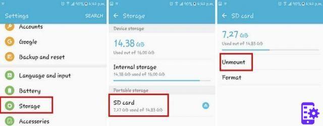 Como remover e inserir o cartão SIM / SD no Galaxy J7