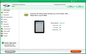 Recuperação de vídeo para iPad sem backup