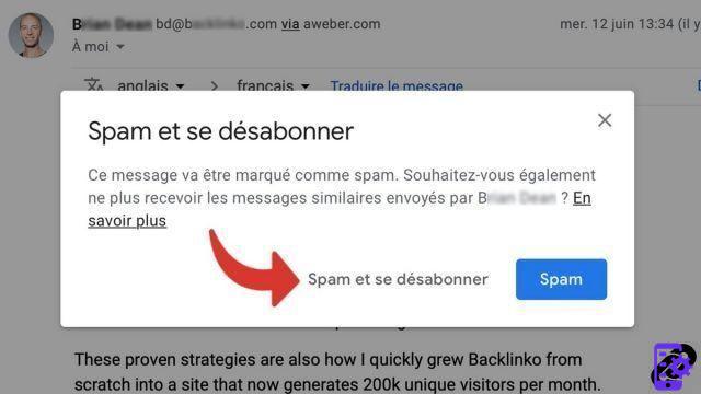 ¿Cómo denuncio una dirección de correo electrónico como spam en Gmail?