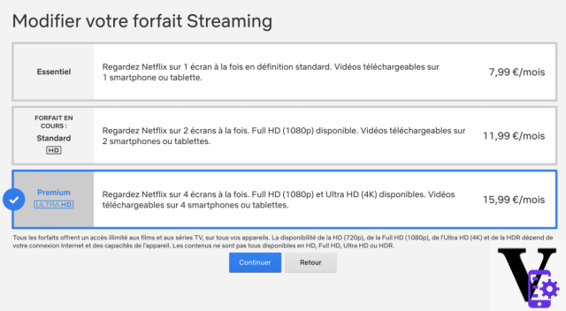 Como mudar seu plano Netflix