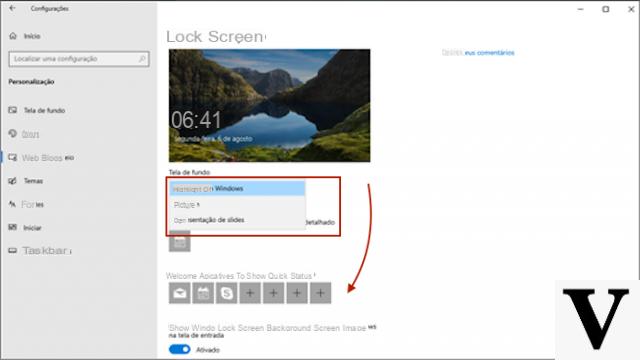 Como personalizar a tela de bloqueio do Windows 10