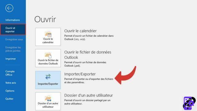 Como exportar contatos para o Outlook?