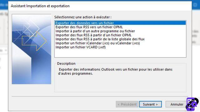 Como exportar contatos para o Outlook?