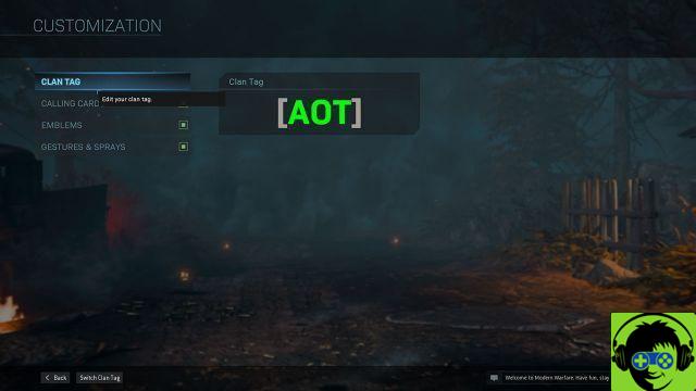 Modern Warfare: cómo cambiar el color de la etiqueta del clan