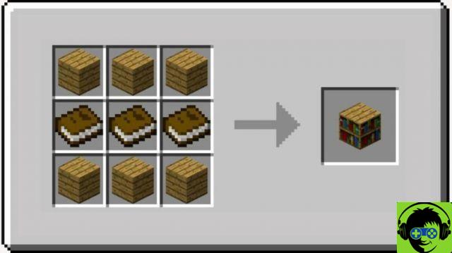 Cómo hacer un estante en Minecraft