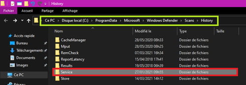 Windows Defender W10 protection history how to remove it?