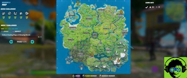 Fortnite Chapter 2 Season 3 Week 8 - Gold XP Coin Locations