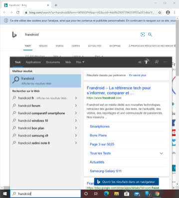 Change the default search engine and browser to Cortana on Windows 10