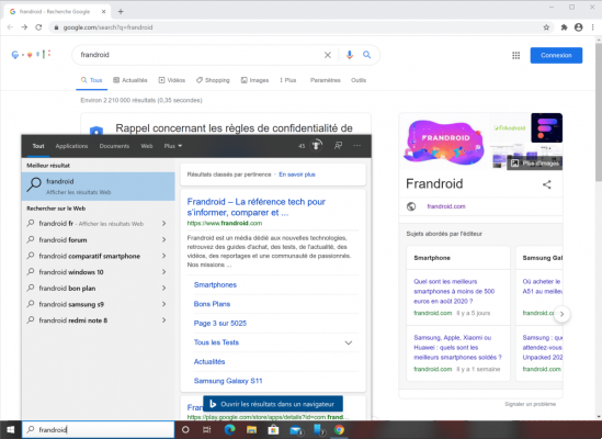 Change the default search engine and browser to Cortana on Windows 10
