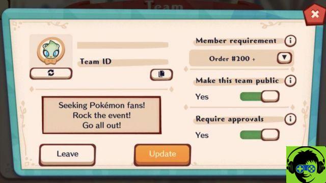 How to be a team captain in Pokémon Café Mix