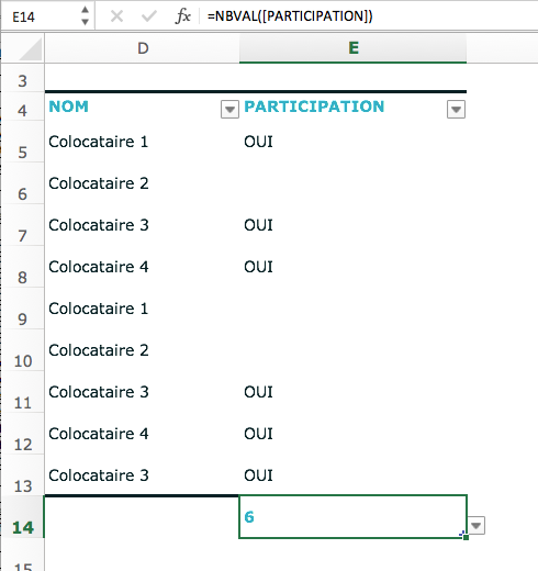 ¿Cómo contar celdas que no están en blanco en Excel?