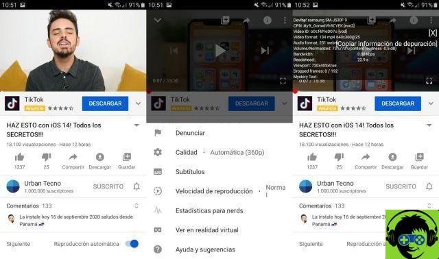 Cómo saber si los videos de YouTube se reproducen con la máxima calidad