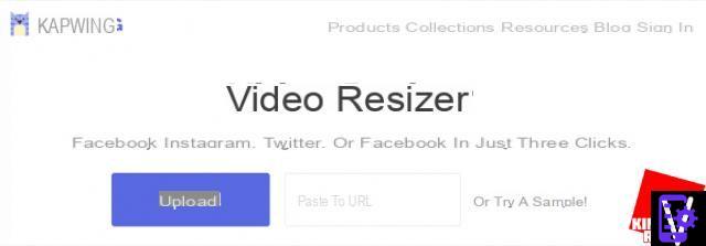 Resize videos for Instagram, Facebook, YouTube and Twitter online