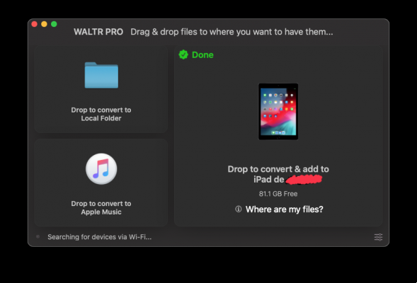 Waltr Pro: Easily transfer files to iPhone. We give three licenses