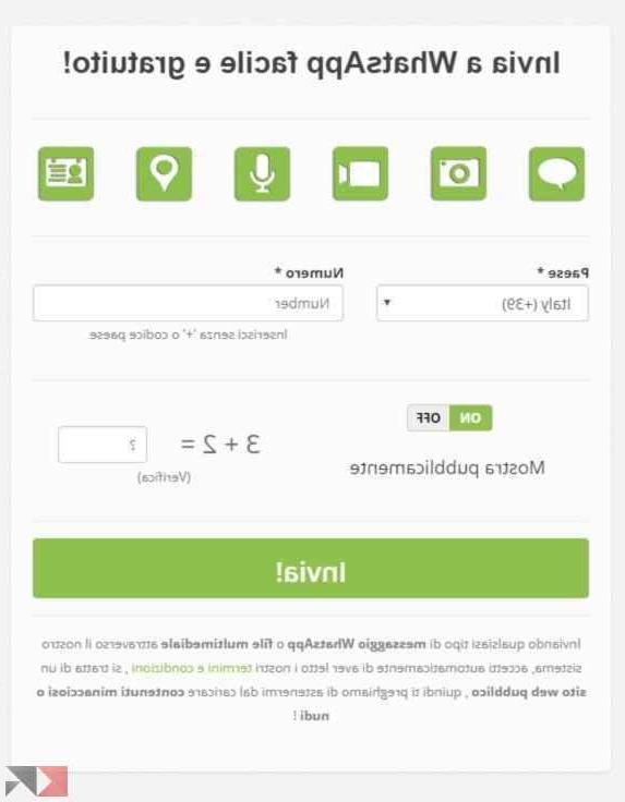 Inviare messaggi anonimi WhatsApp