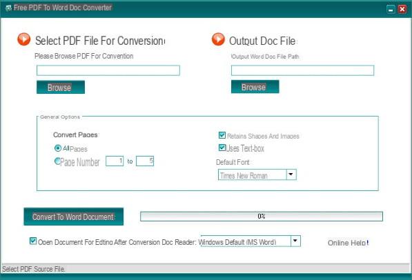 Programs to transform PDF to Word