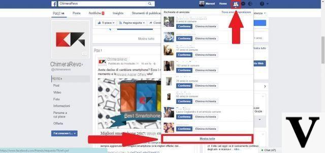 Facebook: ver solicitudes de amistad enviadas