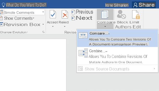 Cómo comparar dos archivos de Word