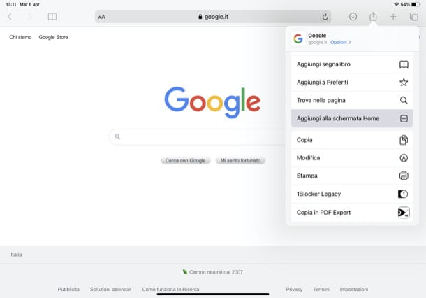 How to put the Google icon on the desktop