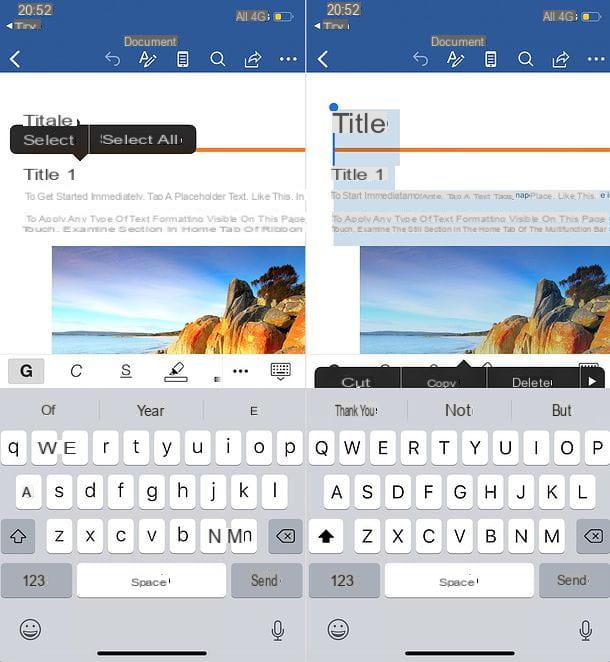 Comment tout sélectionner dans Word