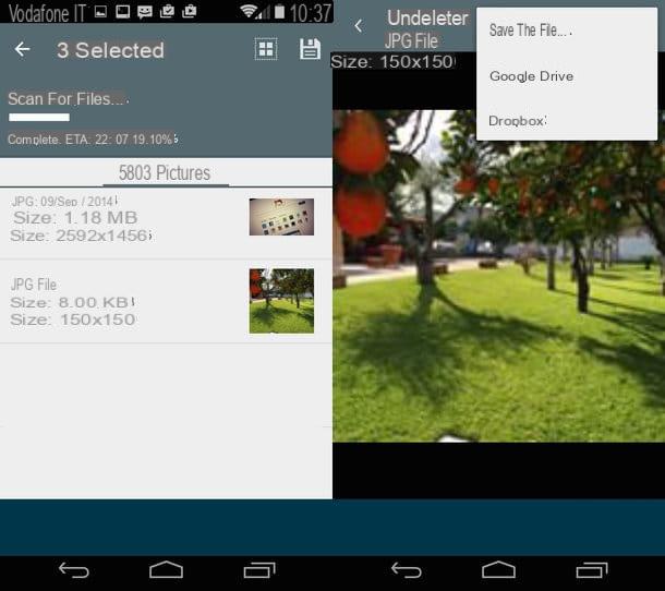 Come recuperare foto Android