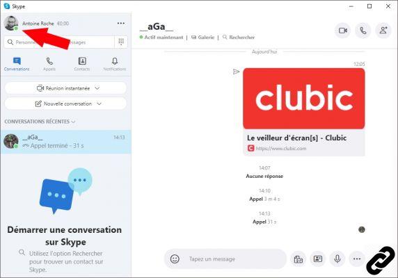 ¿Cómo cambiar el estado de su conexión en Skype?