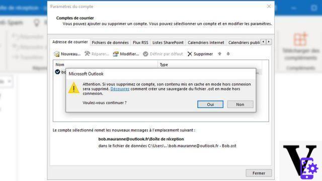 Como removo meu endereço do cliente Microsoft Office Outlook?