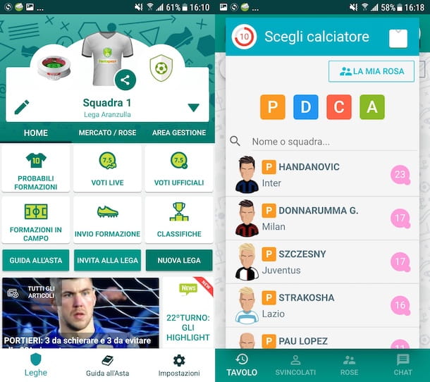 App para leilão de fantasy de futebol