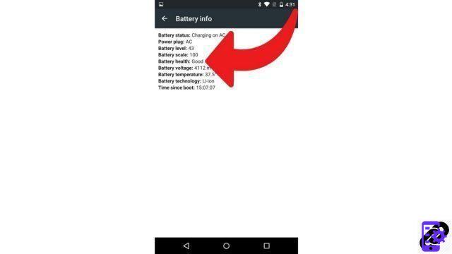 Como saber o estado de saúde da bateria de um smartphone Android?