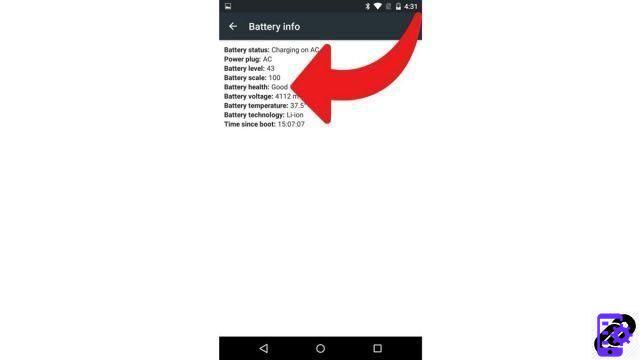 How to know the state of health of an Android smartphone battery?