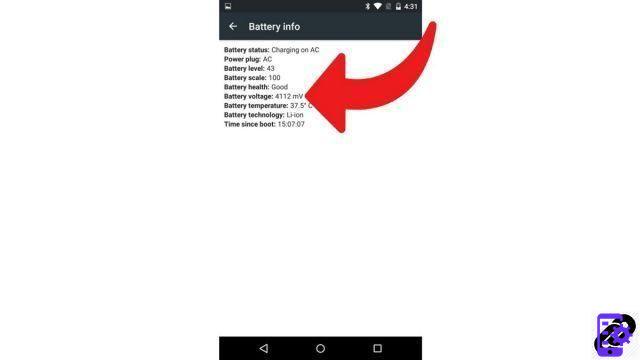 How to know the state of health of an Android smartphone battery?