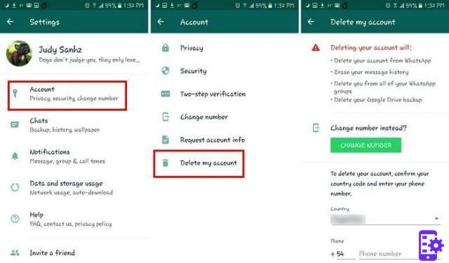 Comment supprimer un compte WhatsApp / Telegram